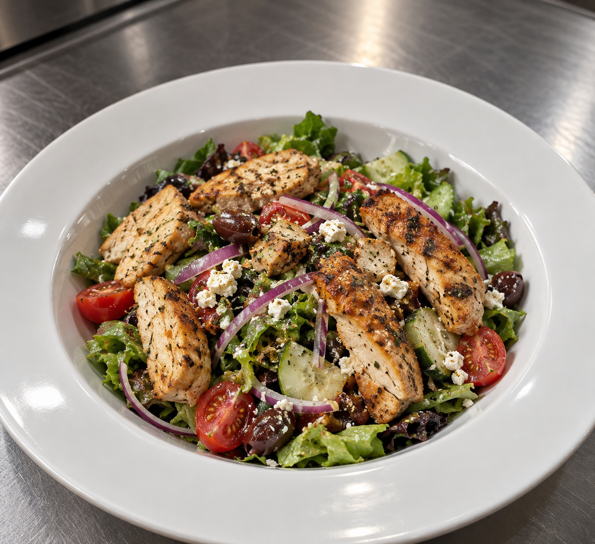 Ensalada Mediterránea con Pollo