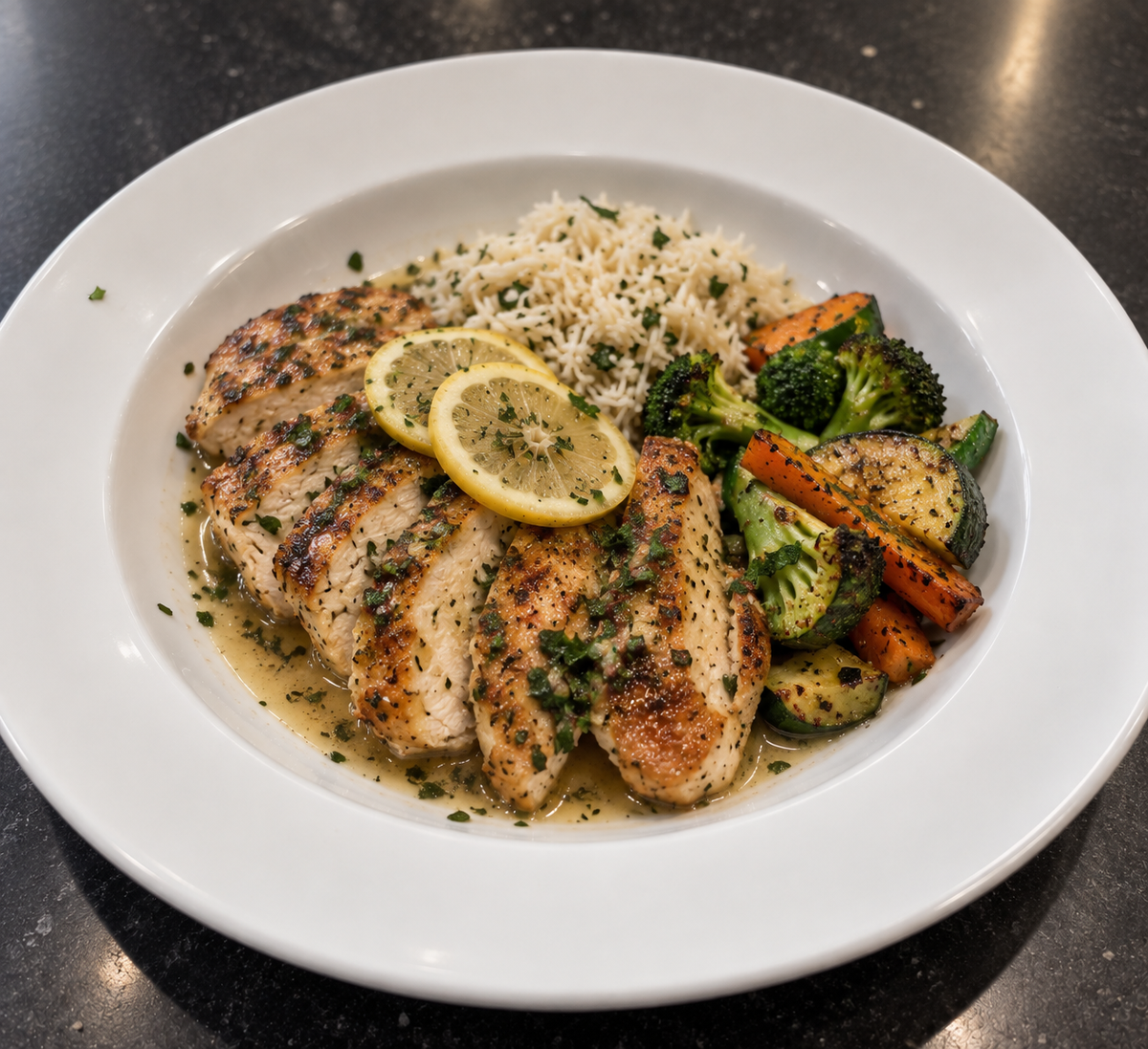 Pollo al Limón y Hierbas